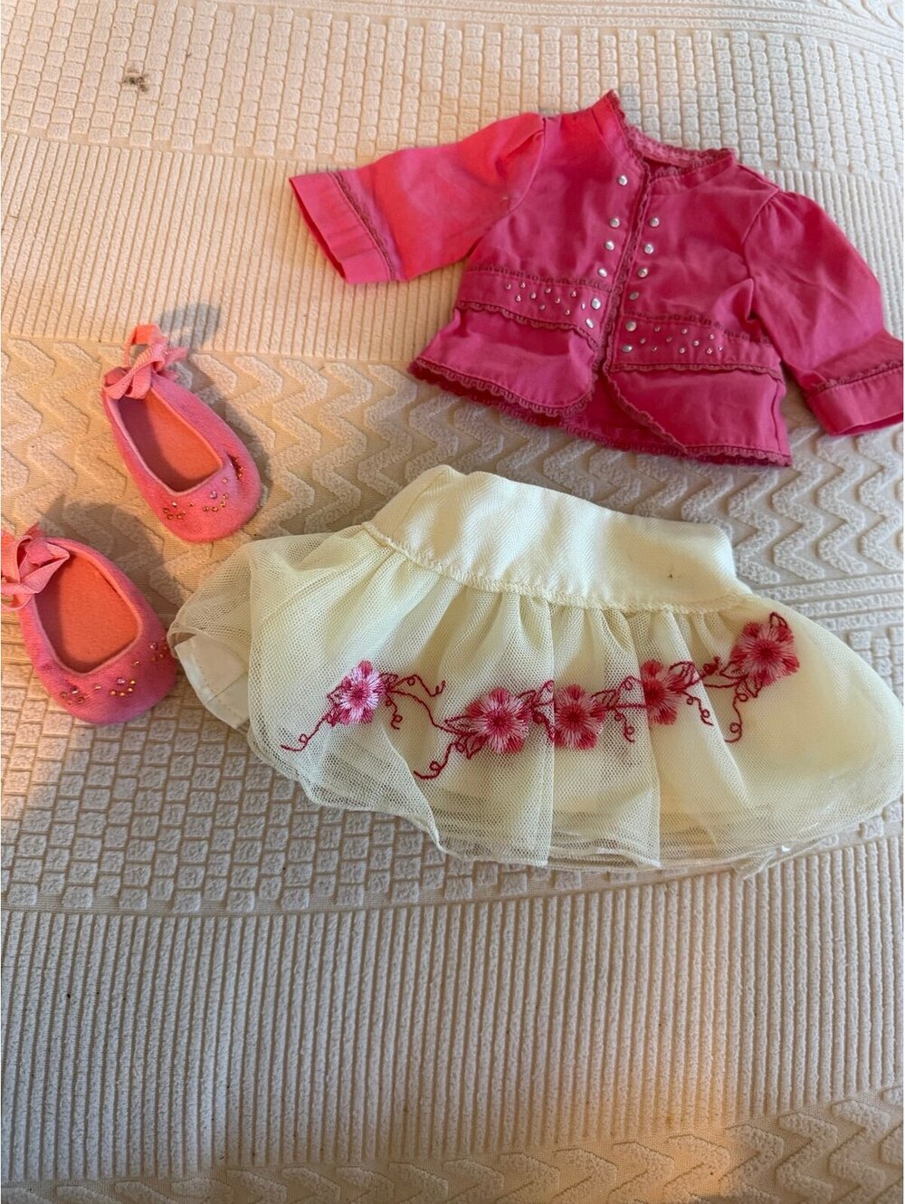 American Girl Doll Nicki Gala Skirt Top 2007